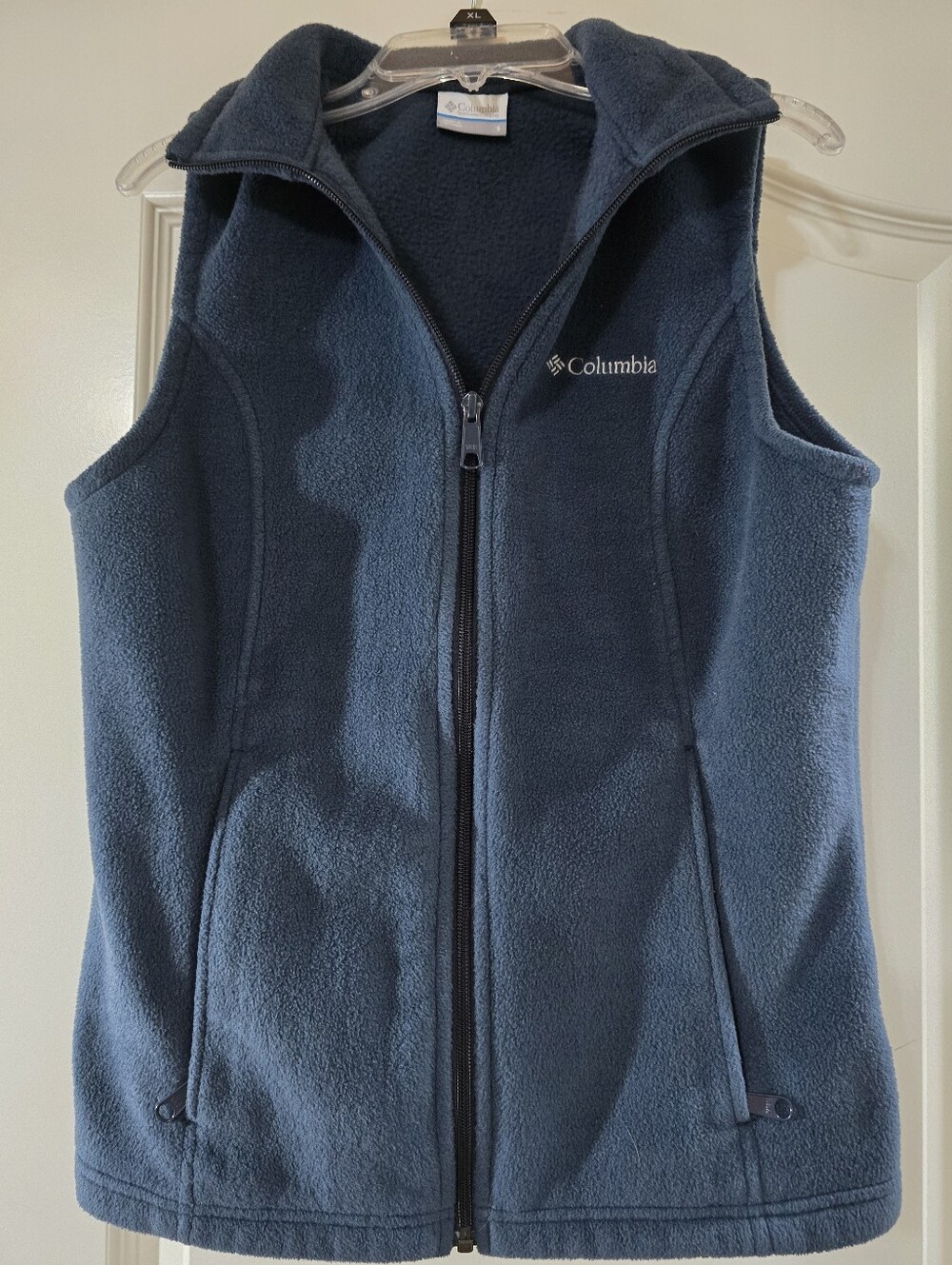 Columbia Navy Blue Women's Fleece Vest - Full Zip